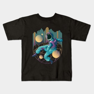 Techno and Rave Astronaut Kids T-Shirt